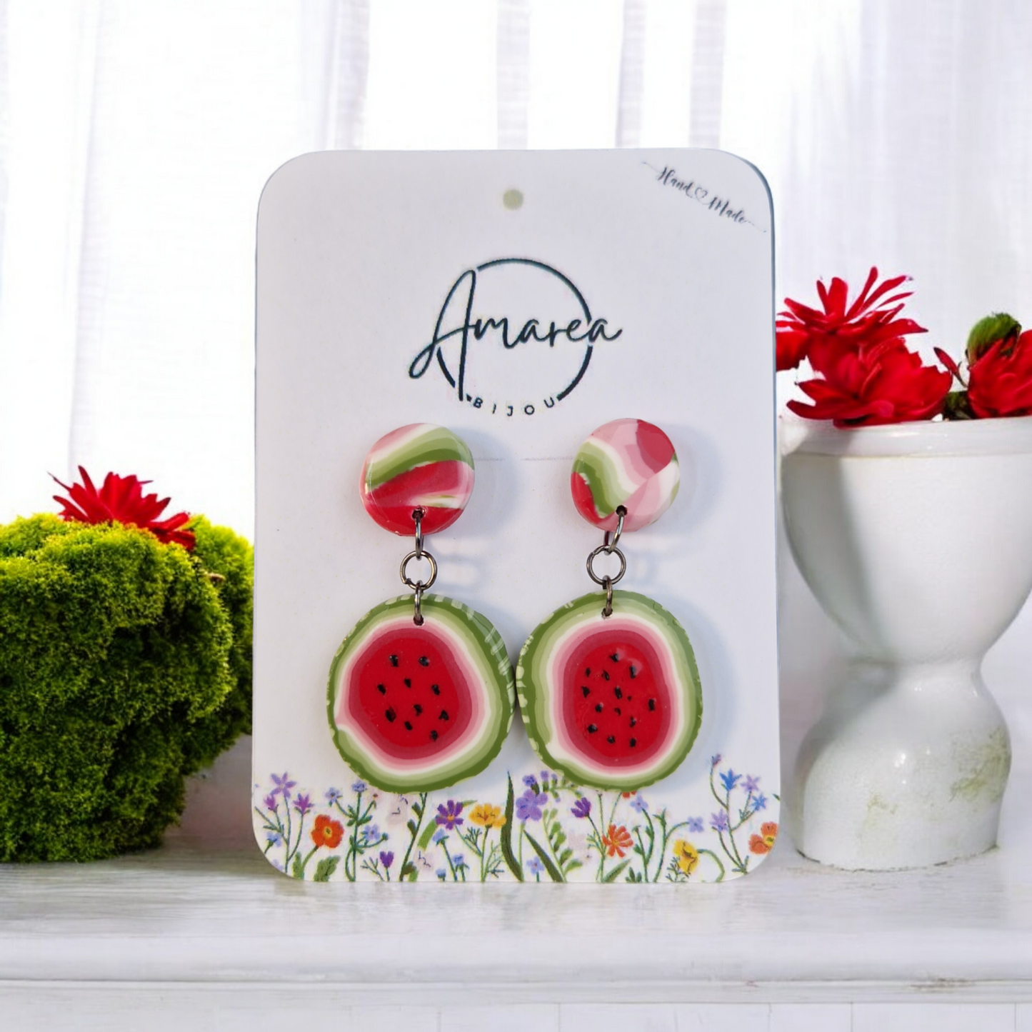Náušnice šťavnatý melón
